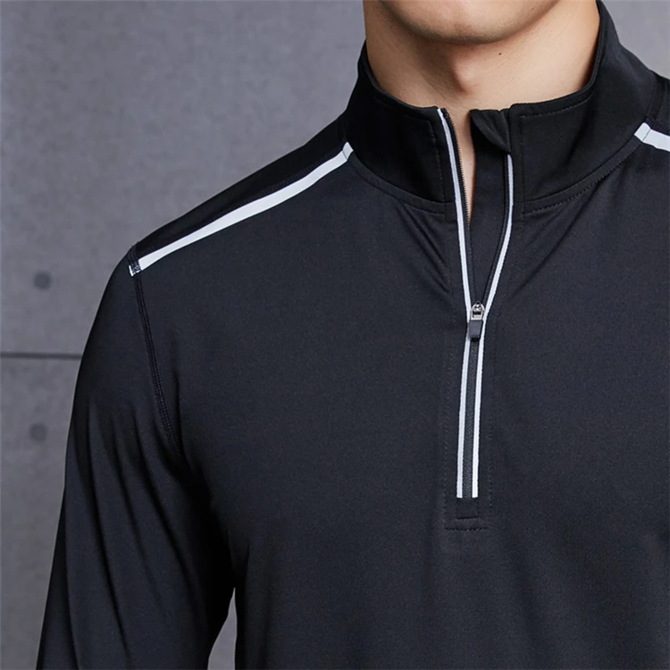 half zip workout shirt