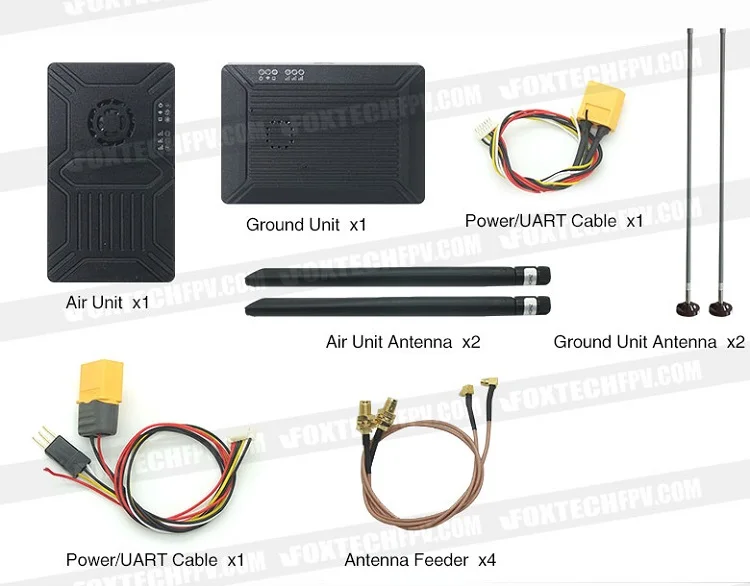 Foxtech Vdc15 15km Vdc Long Range Video/data/rc Transmission System