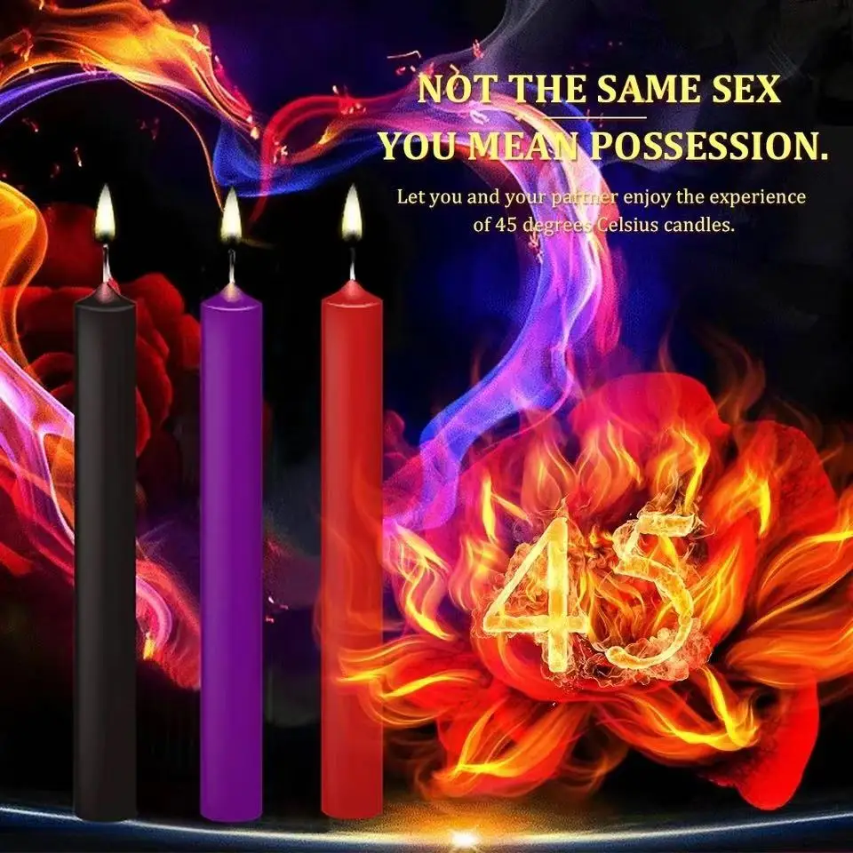 3 Pcsbox 48degree Low Temperature Sex Candles Adult Games Bdsm Bondage