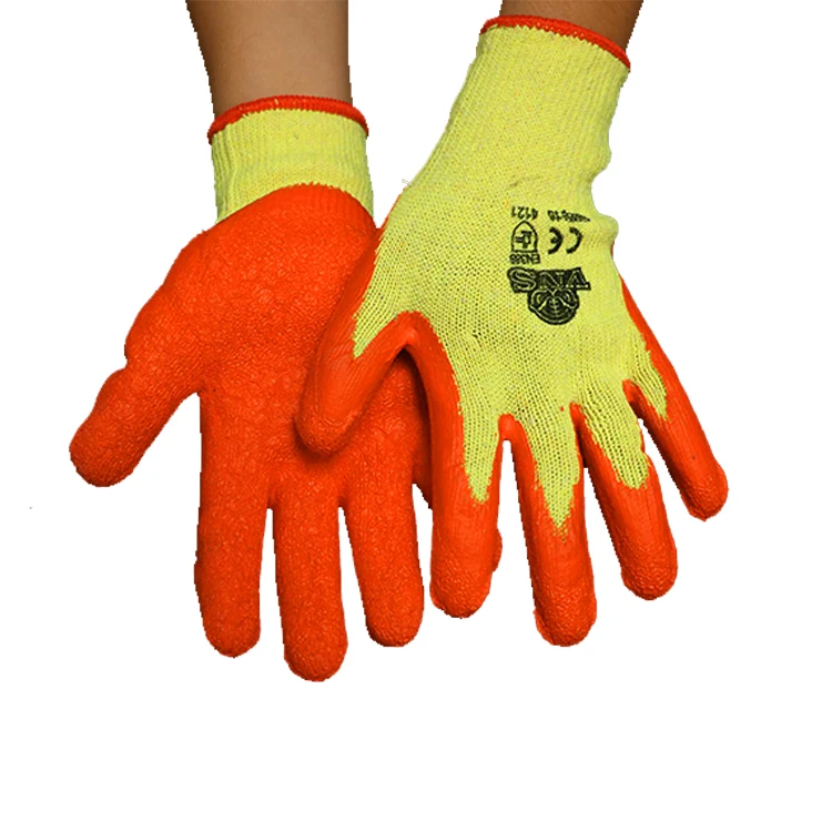 10g Cotton Knitted Latex Laminated Ce Concrete Construction Cotton