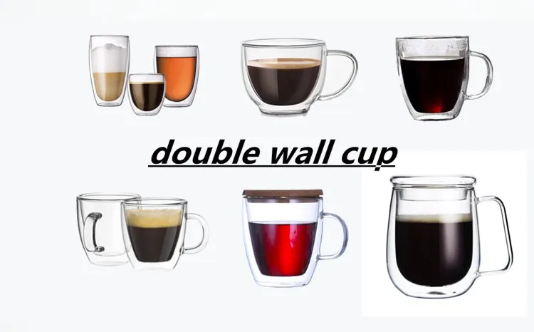 transparent glass water glass Straight through cylindrical glass  is popular in 2019 