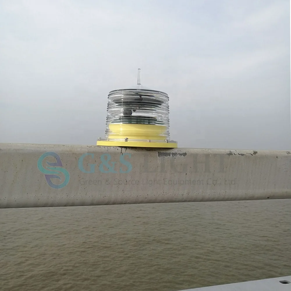 GS-LS/E Range 1~4 NM Solar powered marine Marker light Platform LED light