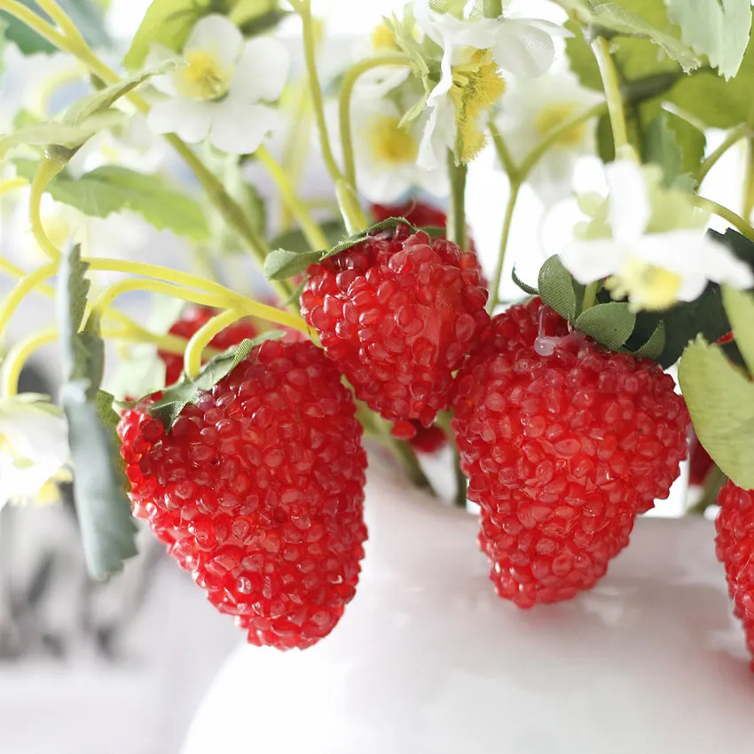 artificial strawberry mulberry fruit decoration flower