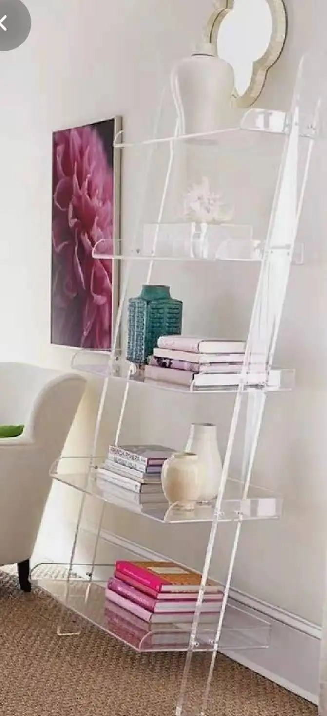 Modern Style Bookcase Acrylic Book Shelves Clear Bookshelf Buy Home