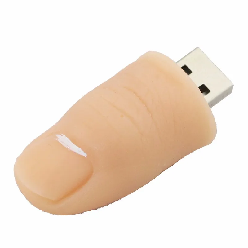 YUQI promotional bulk high quality finger usb flash drives 2gb 4gb 8gb 16gb 32gb 64gb 128gb usb flash drive 2.0 3.0 custom shape - ANKUX.COM