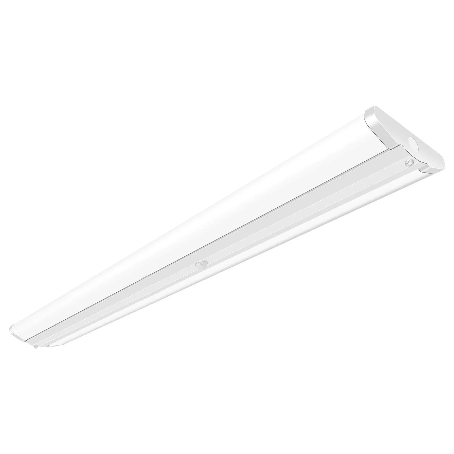 Surface Mount 50W 4' Ceiling Mount Office Lights 5000LM Fluorescent Tube Replacement LED Wraparound Light Fixture