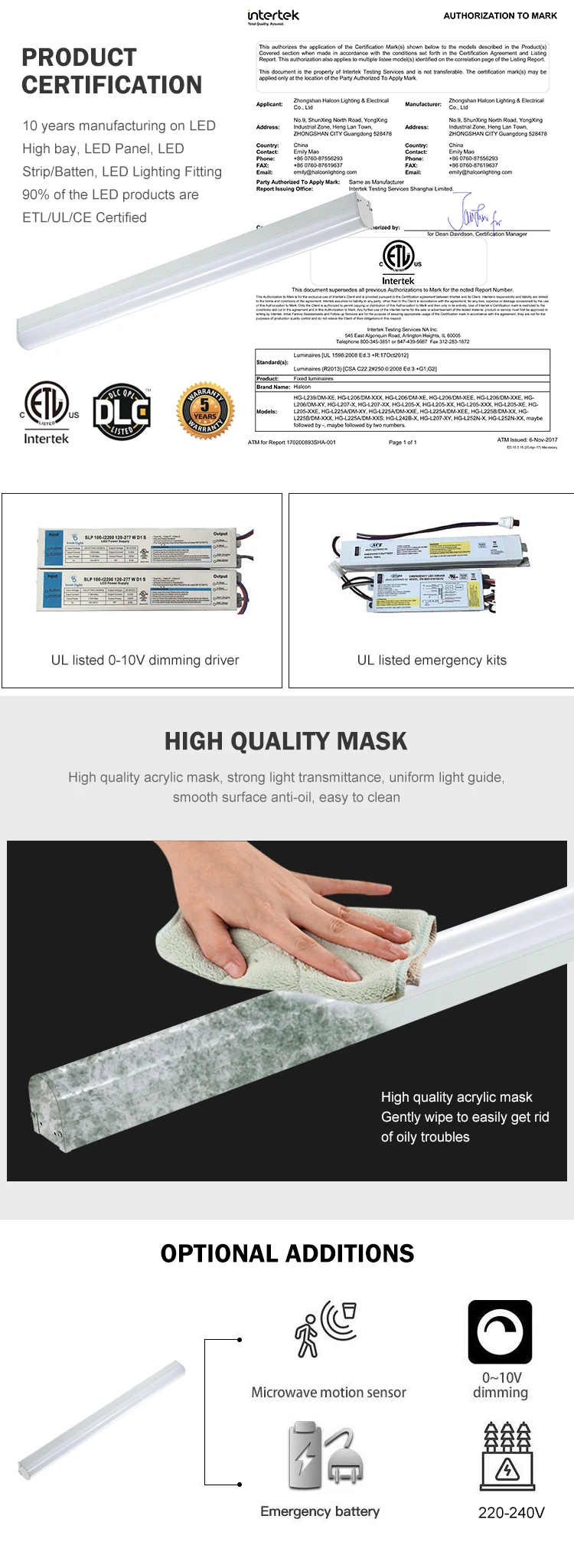 High quality smd dimming 2ft 4ft 8ft 18w 24w 36w 42w 68w linear led tube light