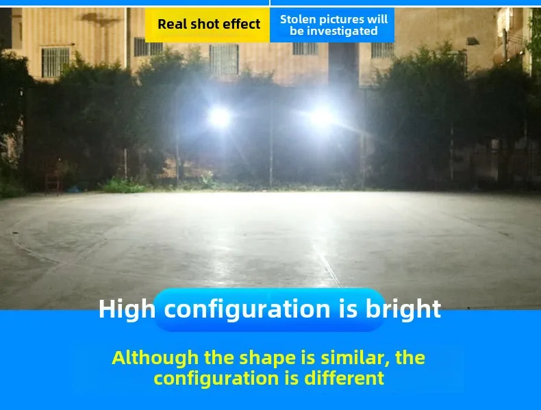 LED集成太阳能路灯人体雷达传感器新型IP66/65 ABS车身反光杯，适用于农村室外道路应用