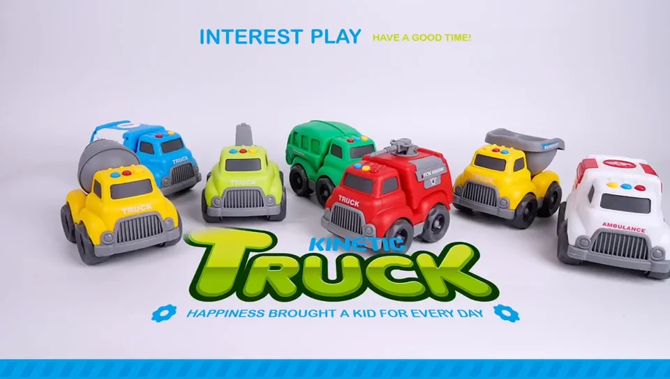 Mini Car Toys Mini Truck Toys Plastic Model Car Kits With Sound And