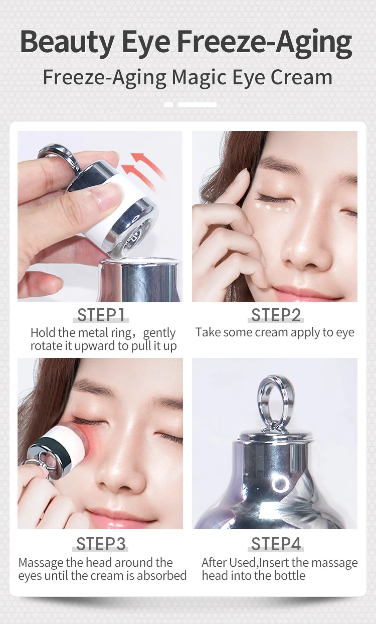 Metal Electric Eye Cream Applicator,Factory Oem Private Label Antiwrinkle Aging Remove Dark