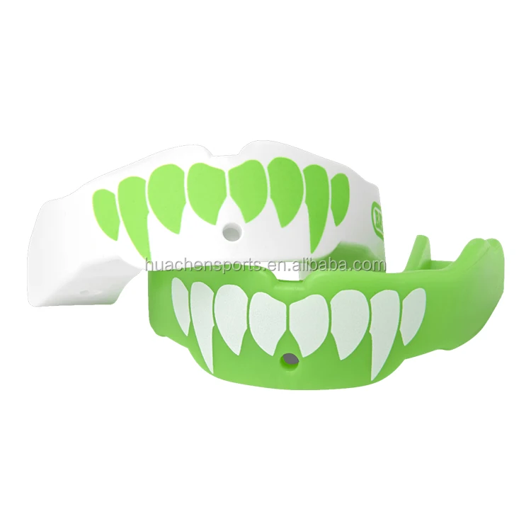 Top Quality Manufacturer EVA Printed Mouth Protector MMA Teeth Grinding Guard Rugby Funny Boxing Mouth Guard Wholesale Huachen