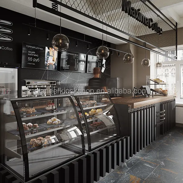 Commercial Cafe Bar Counter Display Bakery Shop Display Coffee Shop Interior Design