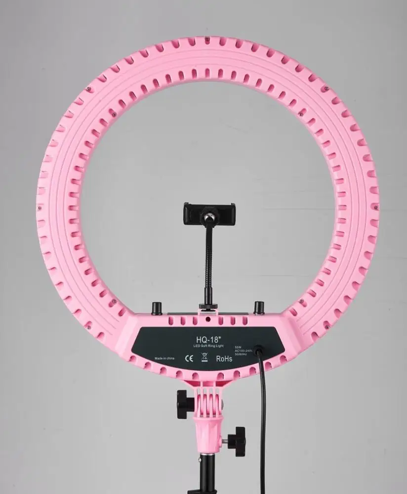 18 inch Selfie Ring Light,Dimmable HQ-18 ring light Dimmable Selfie LED Ring Light for Beauty Makeup Live led hoop with tripod