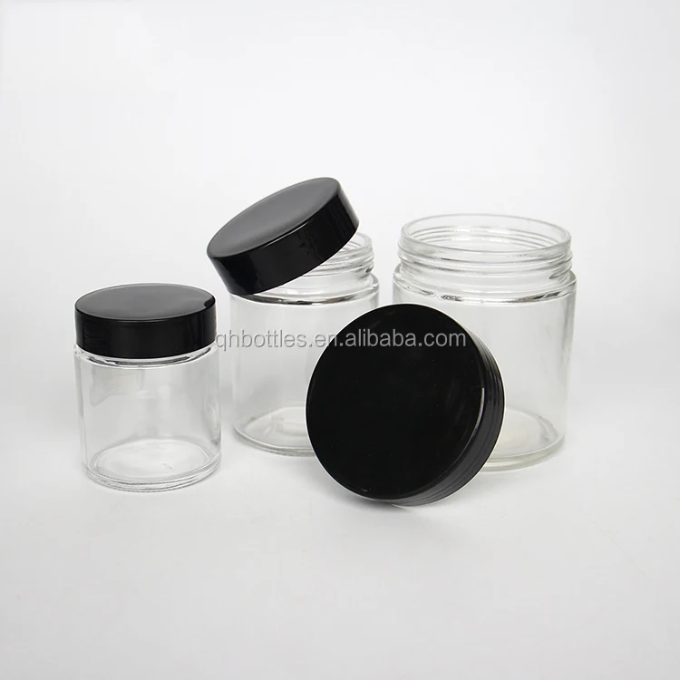 24pcs 10ml-100ml bottiglie di vetro con tappi in alluminio nero barattolo  di spezie contenitori di vetro bottiglie Decorative per matrimonio regalo  fai da te