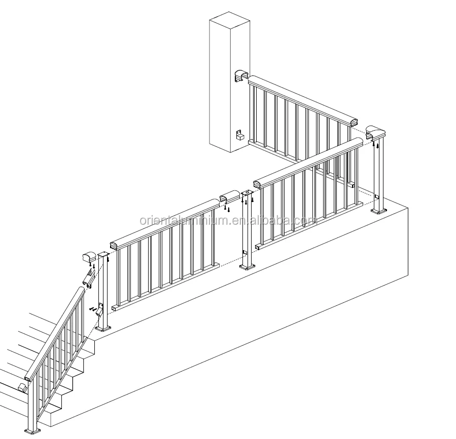 Outdoor Metal Stair Railing Stair Railing Made in China Stair Railing ...