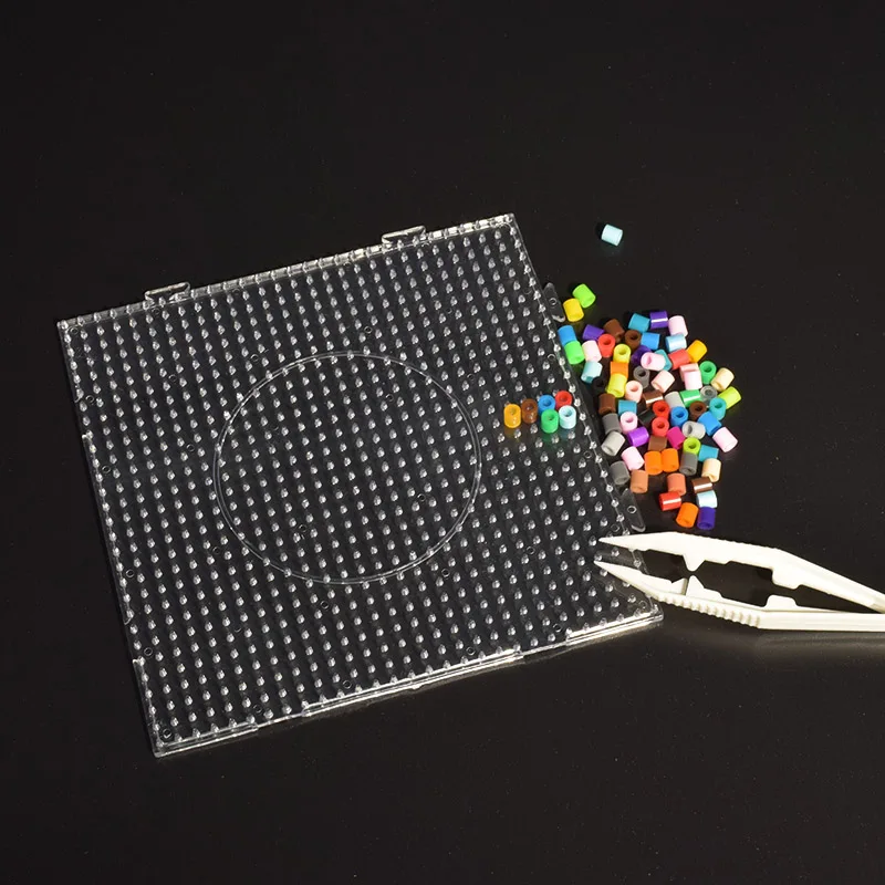 Square Nail Board Perler Beads Hama Fuse Beads Clear Design Board