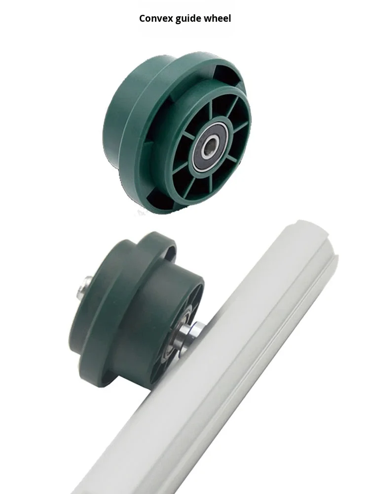 product convex guide wheel pulley bearing roller pulley guide rail hanging wheel third generation aluminum alloy grade 1000 series lean-14