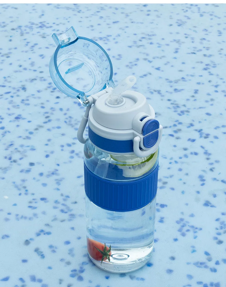 Unisex Large Capacity Tritan Insulated Gym Bottle Portable Double Drink Suction Tube Direct Drinking Logo Protein Camping