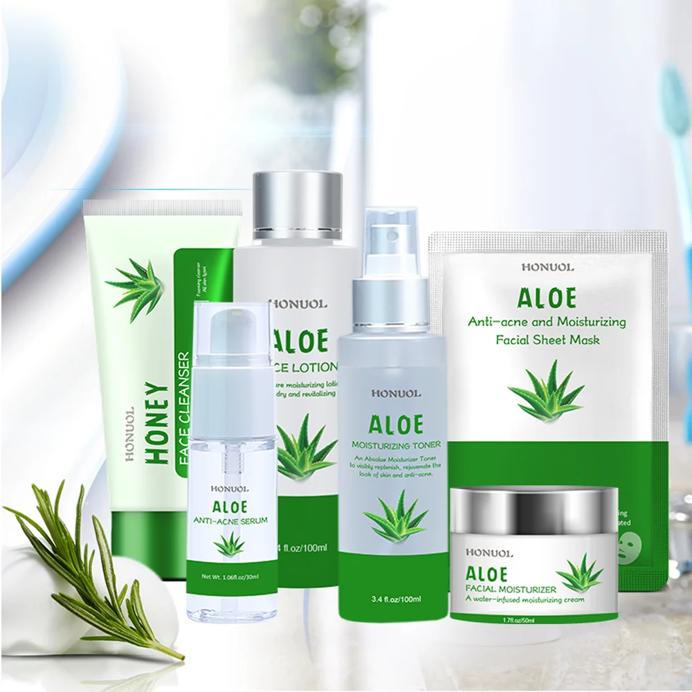 private label face wash skin care soothing and moisture aloe