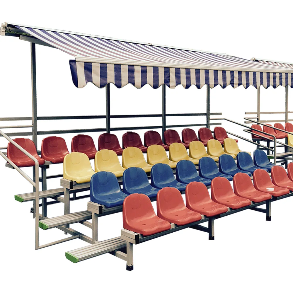 2 Row Bleacher With Plastic Low Back Seats 2 Row Simple Stand Buy