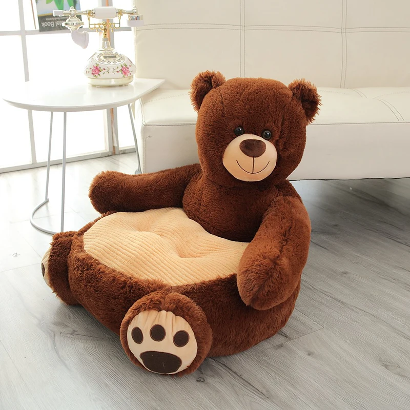 
50cm Teddy Bear Soft Kids Animal Shape Seats Baby Sofa Chair Children Panda Unicorn Plush Sit Baby Sofa 