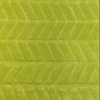 Changshu one side green plain leaves cutting flannel fabric for children blanket