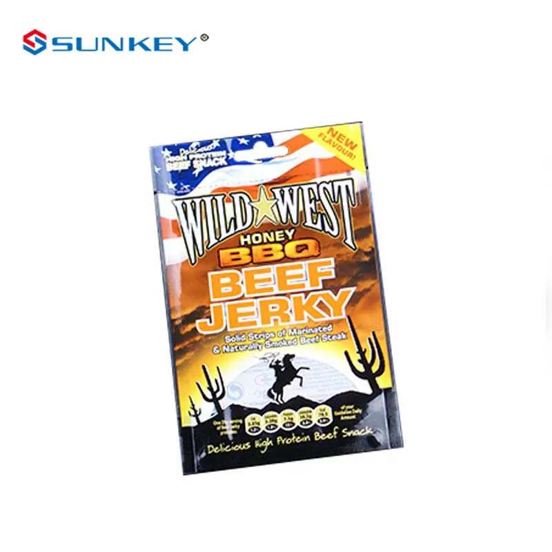 New Zealand Biltong Plastic Packaging Bags With Elastics Delicious