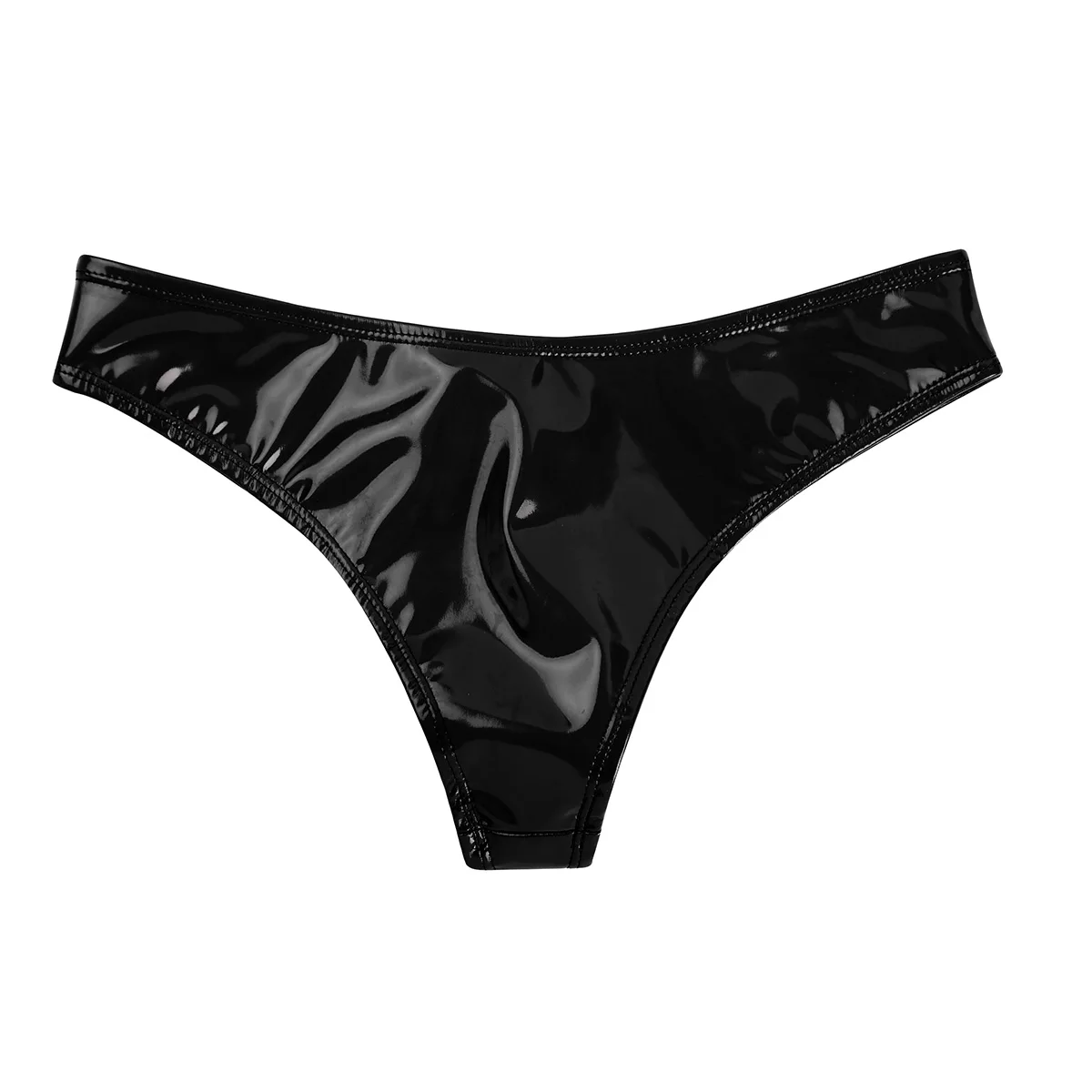 Women's Wet Look Patent Leather Underwear Thongs -Alibaba.com