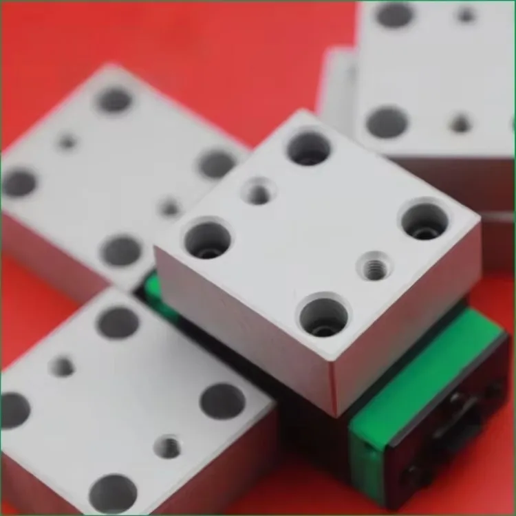 product aluminum linear guide rail heightening block slider with bearing raised to the same plane ball screw four flange module spacer-12