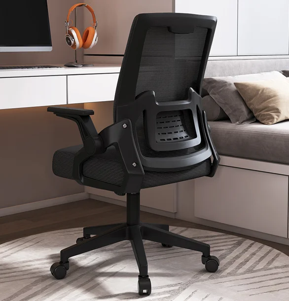 Commercial Grade Contemporary Ergonomic Office Chair-Heavy Duty Mesh Swivel Task Chair with Flip-up Armrests & Lumbar Support factory