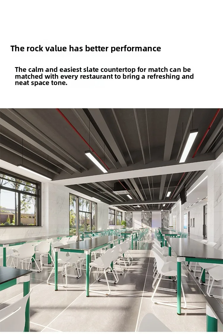 product modern four person school canteen dining table chair one piece metal combination for hotel outdoor bedroom hospital use-12