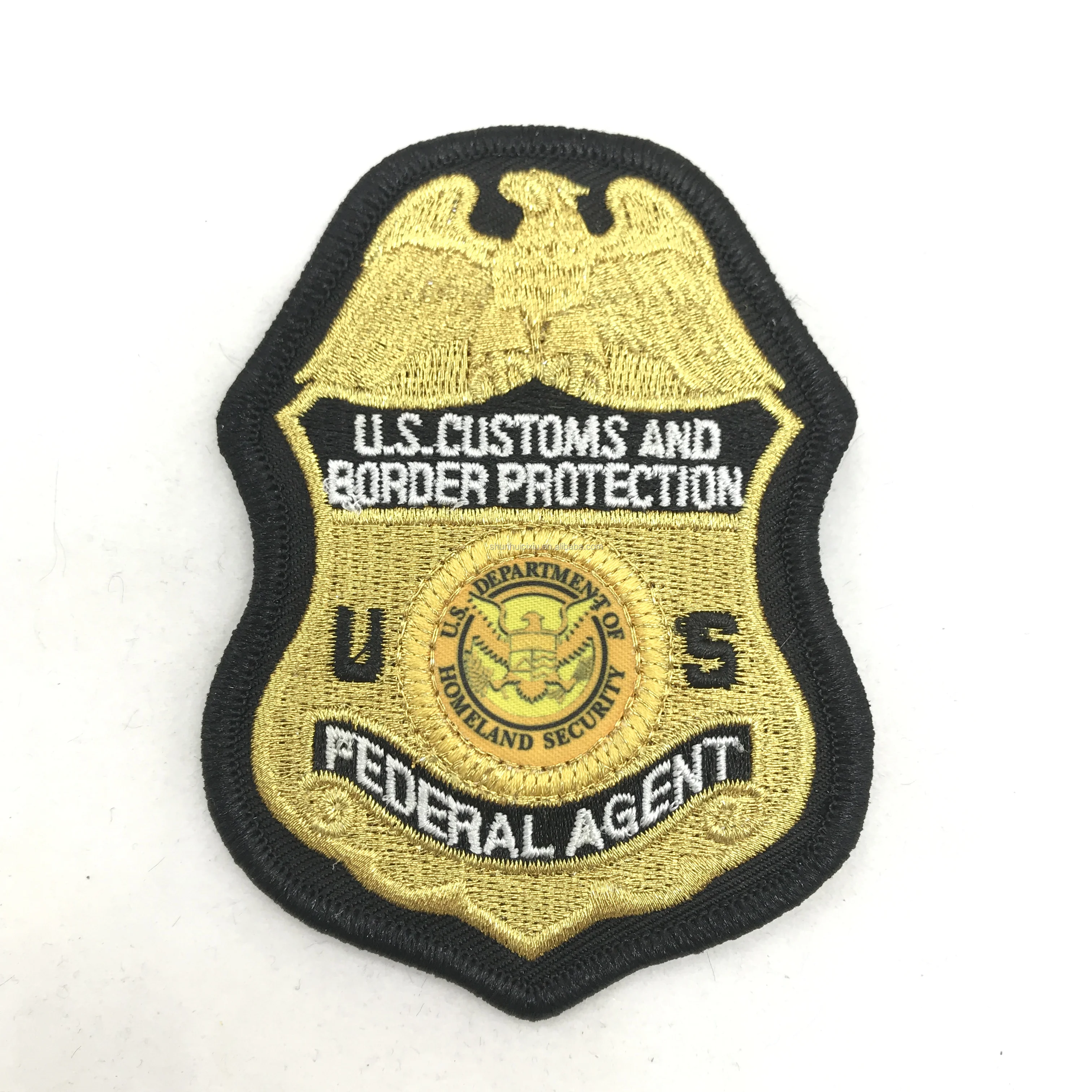 wholesale-custom-high-quality-embroidered-badge-hook-loop-patch-us-customs-badge-double-side