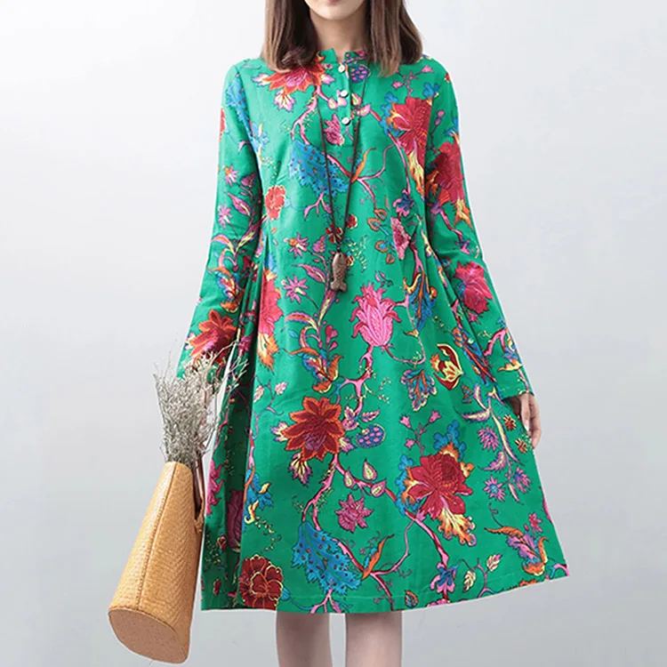 small print floral dresses