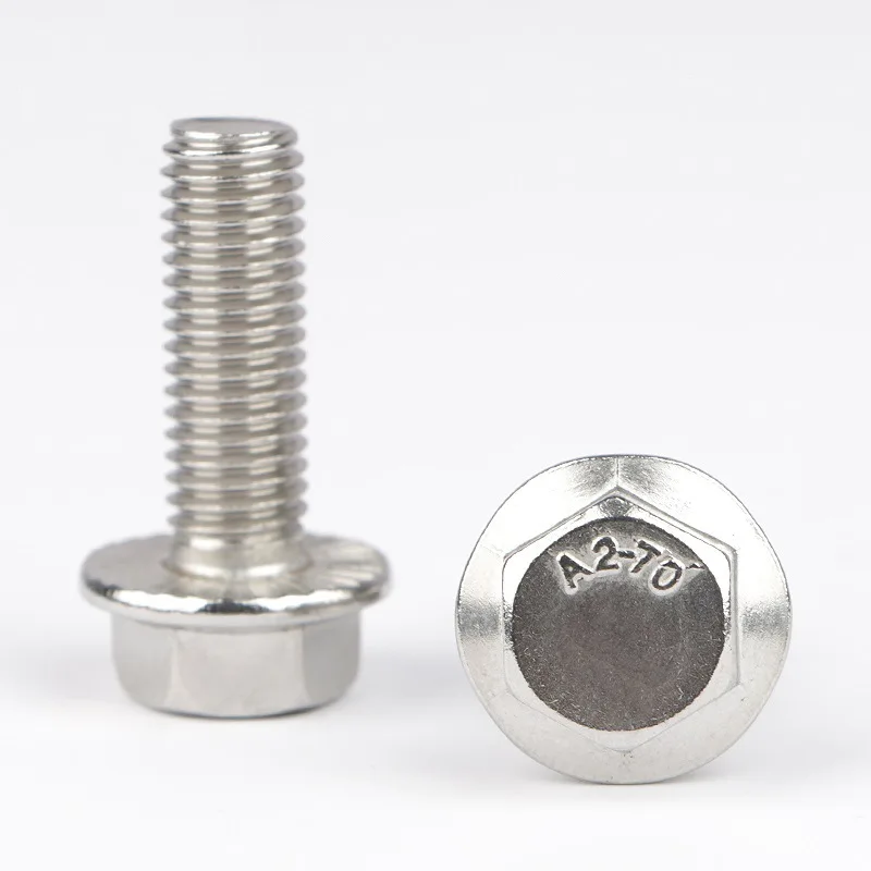 
A2-70 DIN6921 hex head flange bolts 