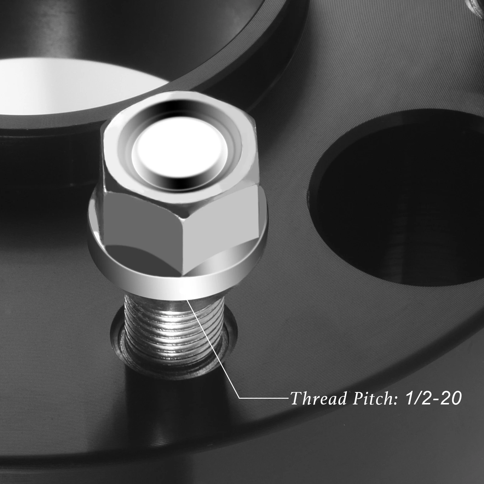 Aluminum Wheel Spacer Pair 6x6 Bolt Pattern 1.5 Inch Thick For 2013