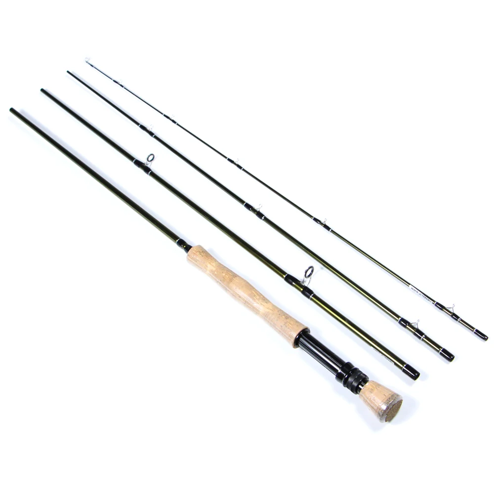 9inches carbon blank fly fishing rod pole reel fish fisherman