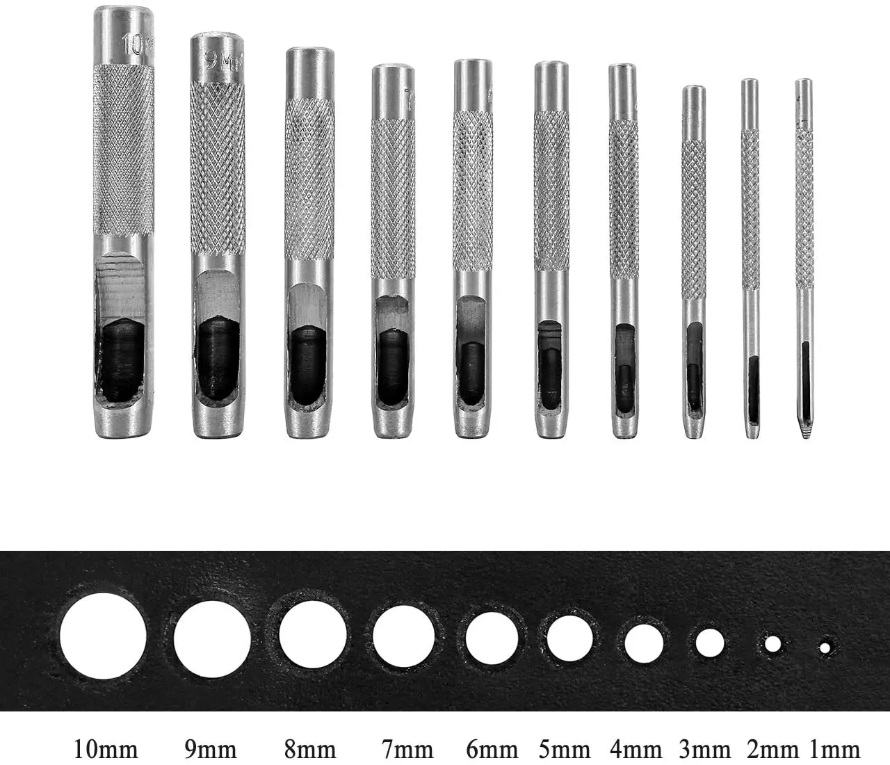 Abrasive Tools 9mm Circular Leather Punch Craft Hole Punching Tool Belts Trimming Abrasive Tools 9mm Circular Leather Punch Craft Hole Punching Tool Belts Trimming