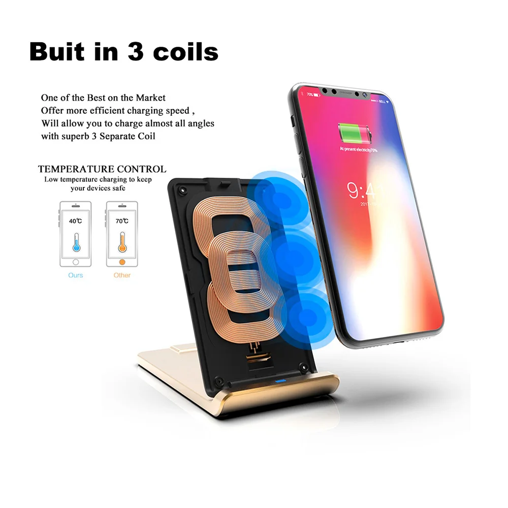 wholesale low price phone cellphone wireless charger fast wireless charger stand - ANKUX.COM