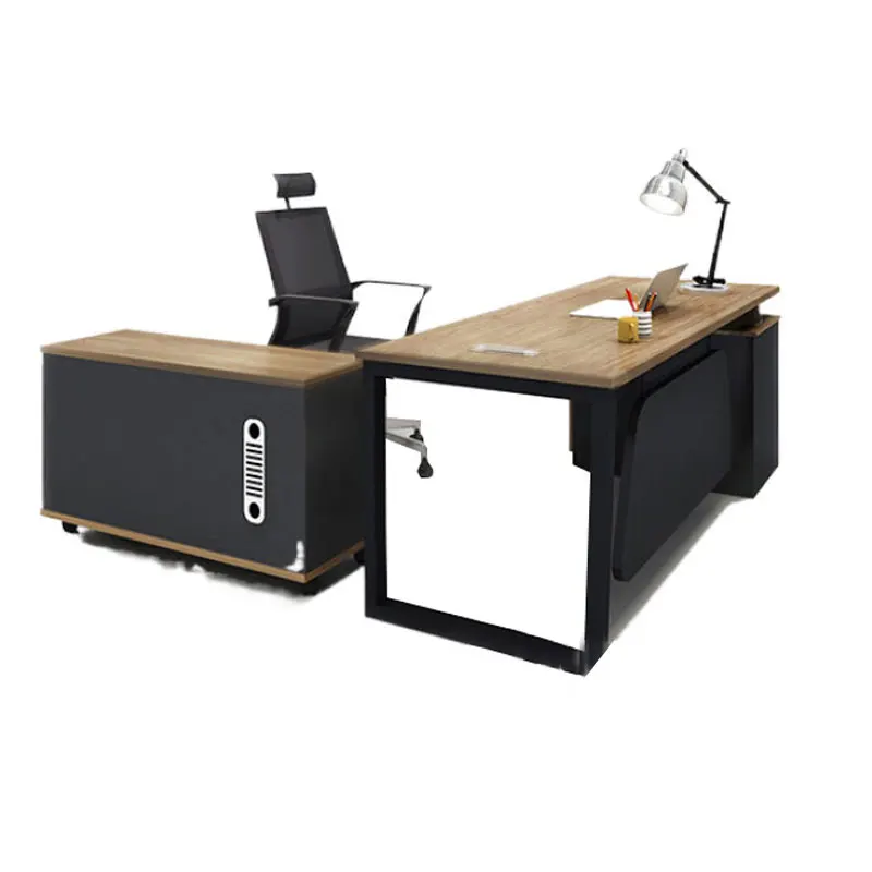 Modern Office Furniture Set Black White Customized Color Luxury