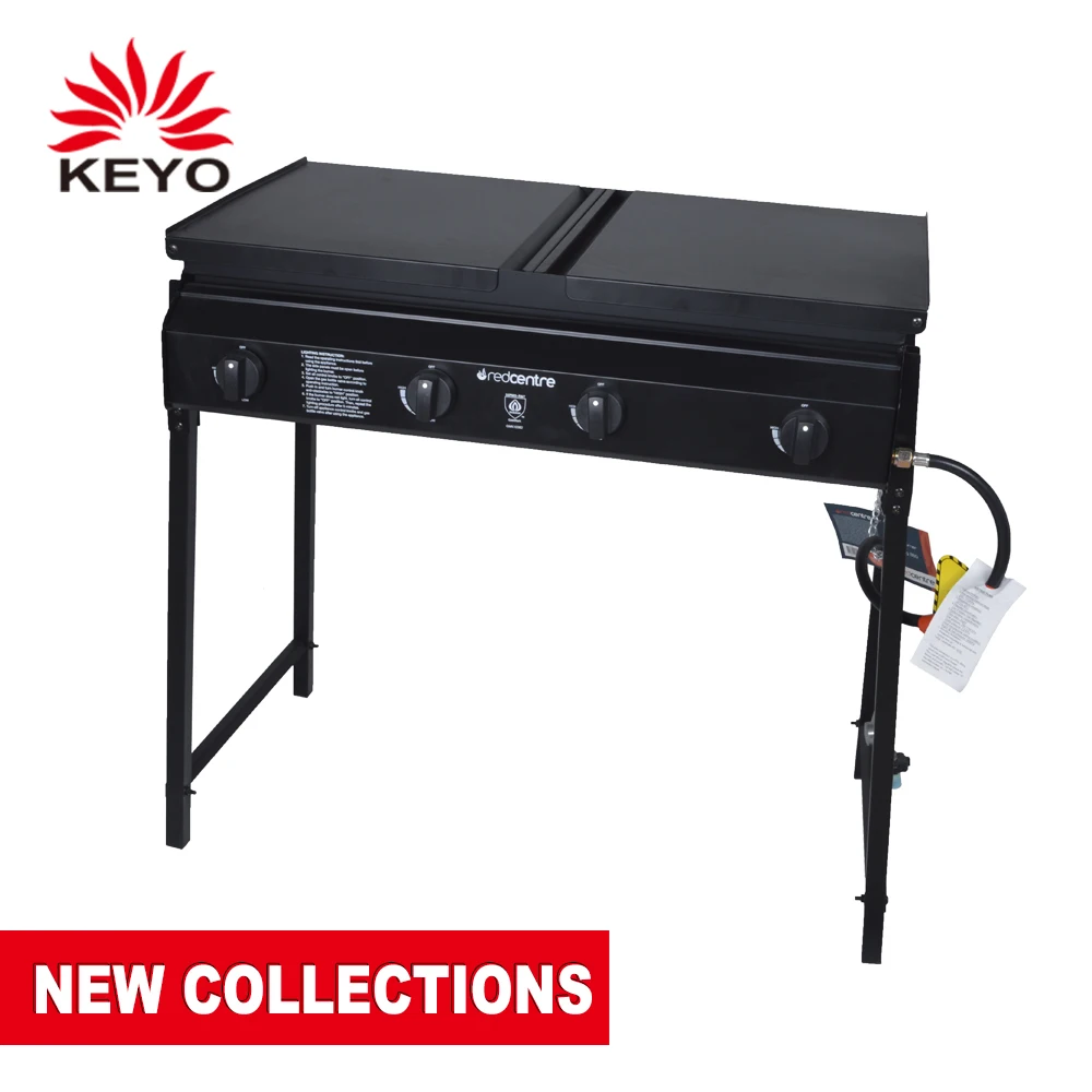 Solid plate bbq sales