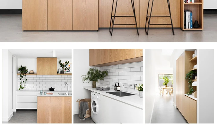European style modern Melamine i shaped modular kitchen designs for modern kitchen cabinet