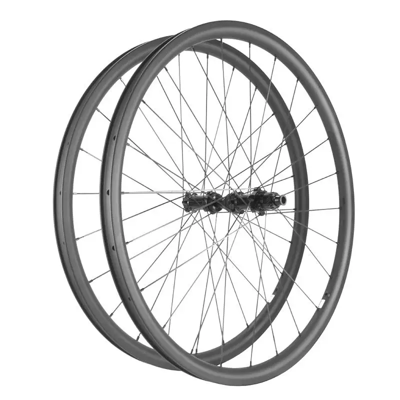 28mm Wide Carbon Gravel Bike Wheels Carbon Wheelset Gravel Bike