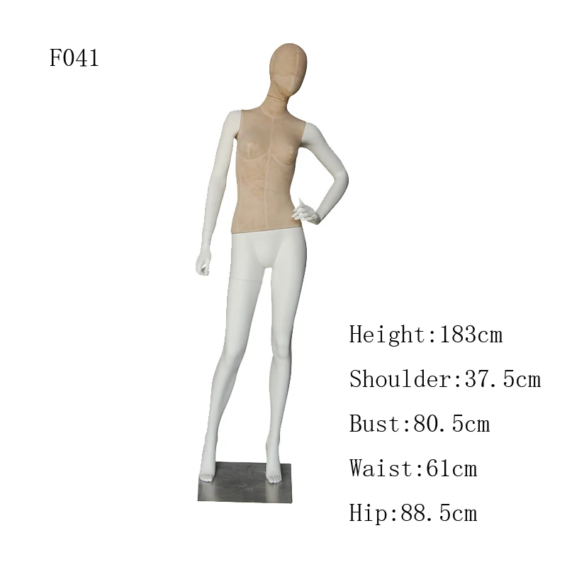 Fiberglass Full Body Female Mannequin With Fabric Covered Upper Body Buy Female Mannequin 