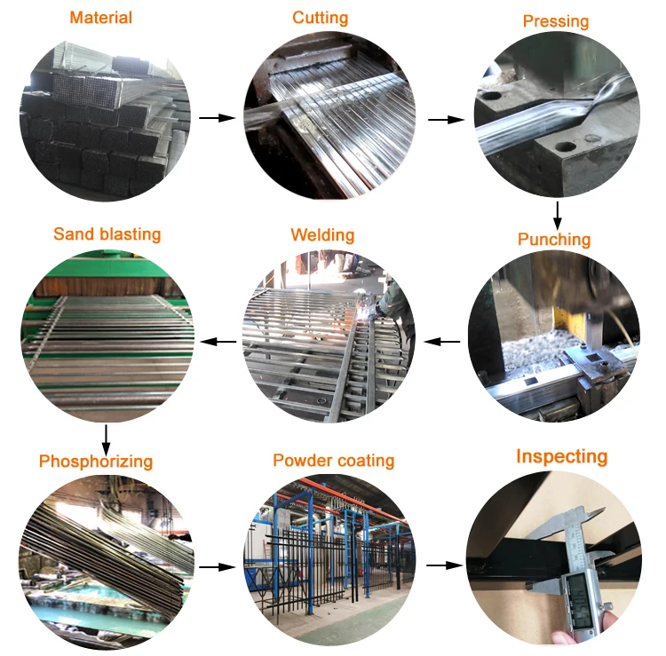 Steel Garrison Fence Panels 1.8m*2.4m width