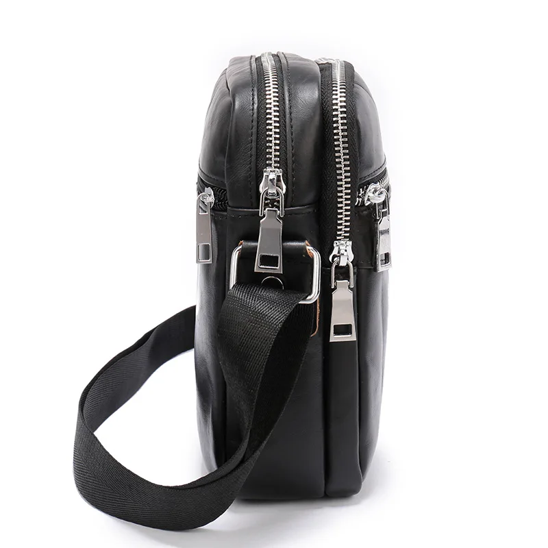 2020 new fashion sling bag durable men leather sling bag for men