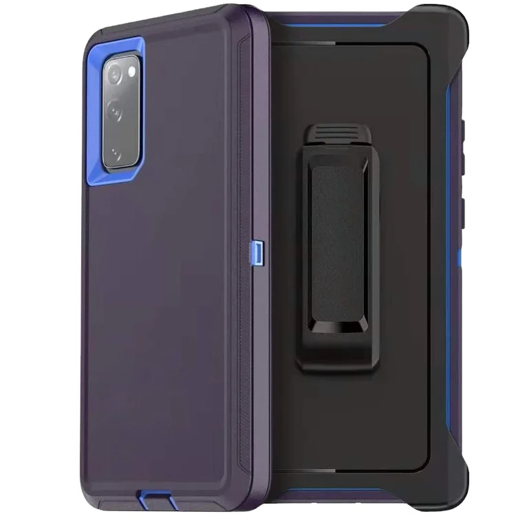 

S20 FE defender case,Heavy Duty Full Body Protection Shockproof Cover with belt clip defender case for Samsung Galaxy S20 FE