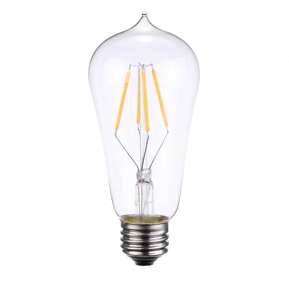 Retro Lampada Edison Lamp Bulb LED ST58 Dimmable E27 220V 2/4/6W Bombilla Vintage Light Ampoules Decorative Carbon Filament Bulb