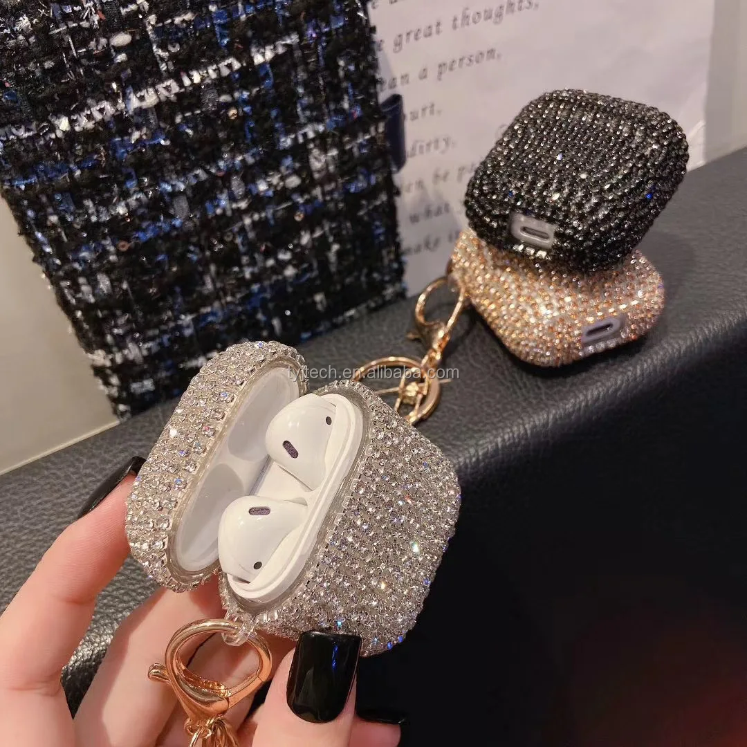 New For Designer Airpods Case Diamond Girl Luxury Bling For Airpod ...