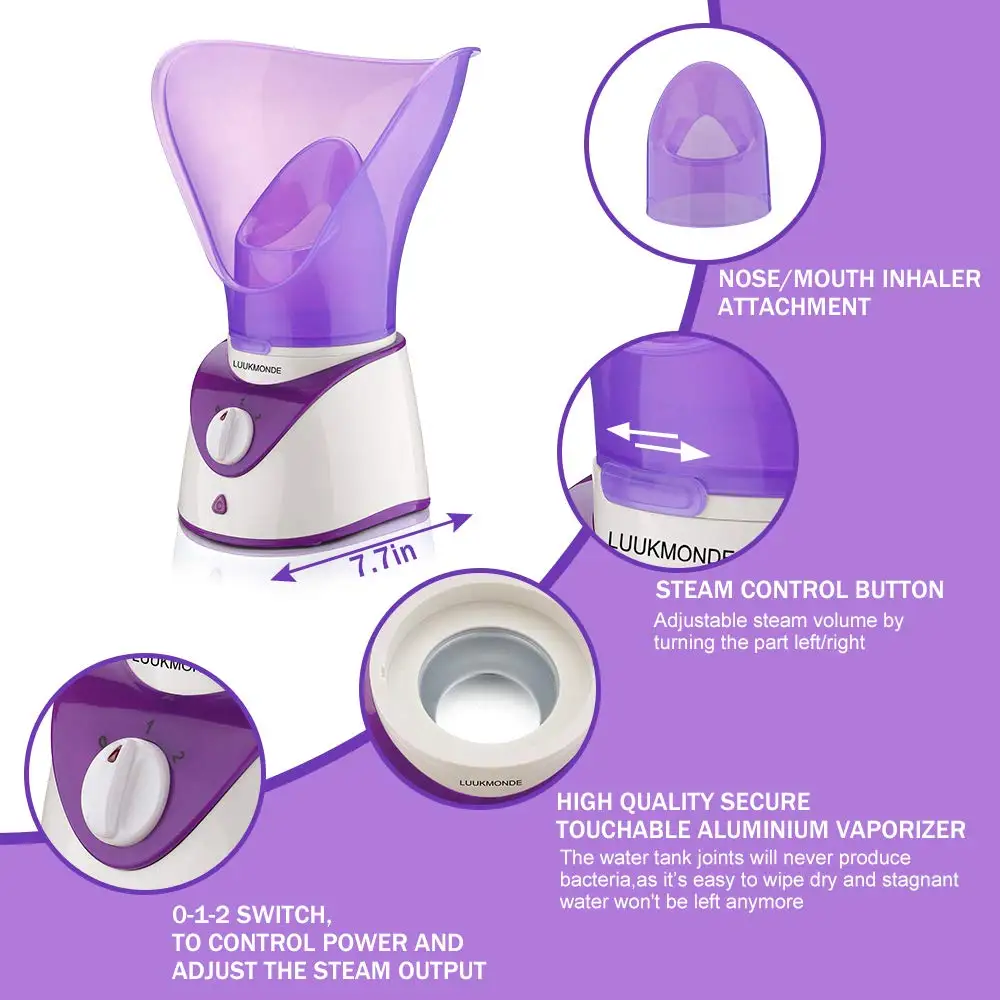 QULU Professional Humidifier Face Nano Mister Mist Sprayer Beauty Machine Handheld Portable Face Nano Facial Steamer