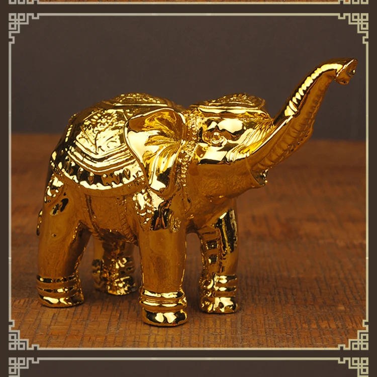 Lucky 24k Gold Plated Resin Elephant Statue For Sale Buy Lucky